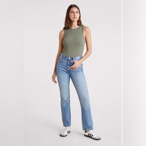 NWT Ribbed Crewneck Tank Bodysuit